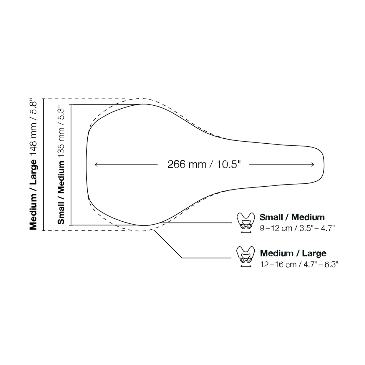 ergon-sm-enduro-pro-titanium-mens-saddle-size