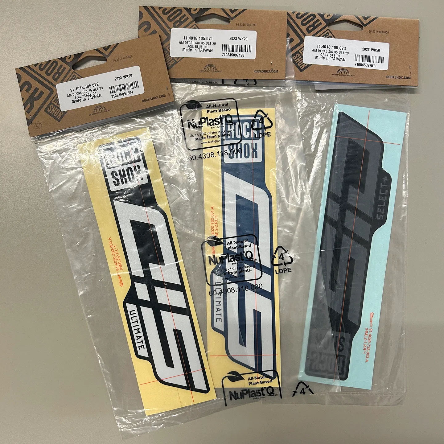 RockShox SID 35 D1 Decal Kit