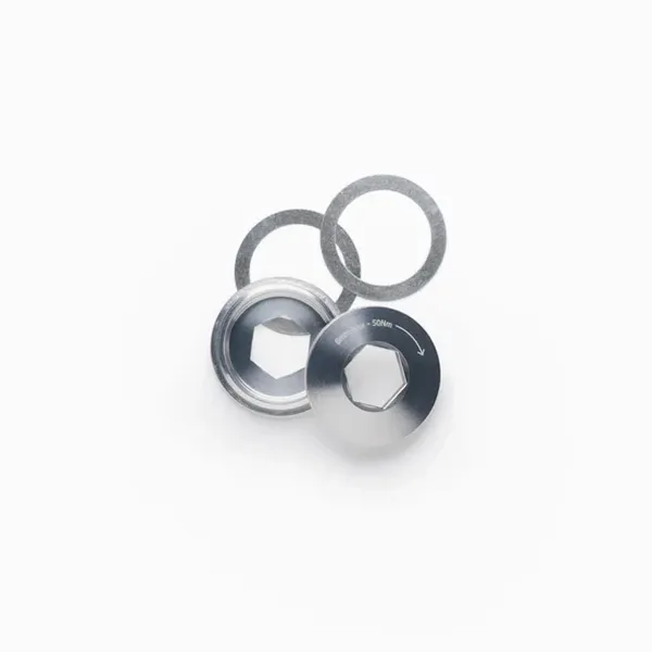 NSB Talon Crankset Extraction Cap Pewter 2