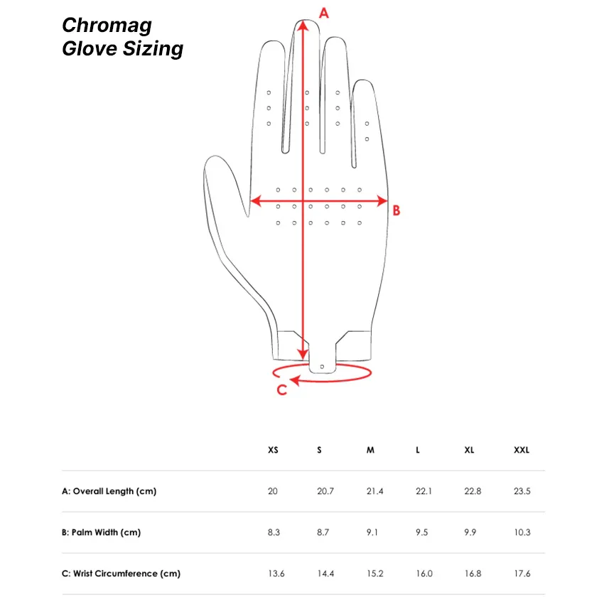chromag-glove-sizing