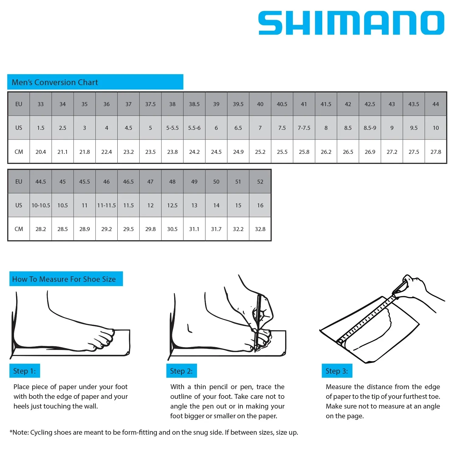shimano-sh-ge500-clipless-shoes-size