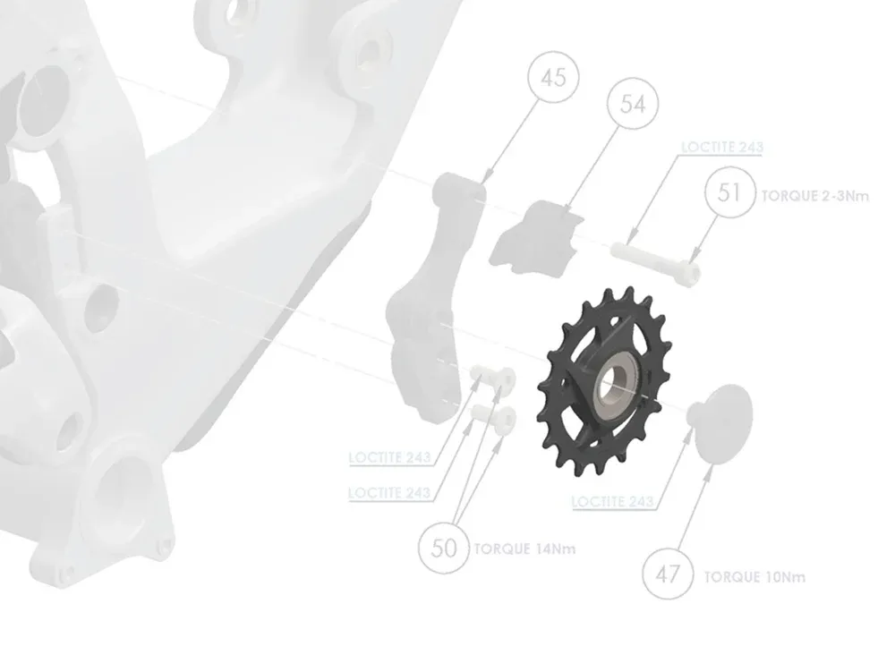 Forbidden V2 18T Steel Idler Pulley Kit 2