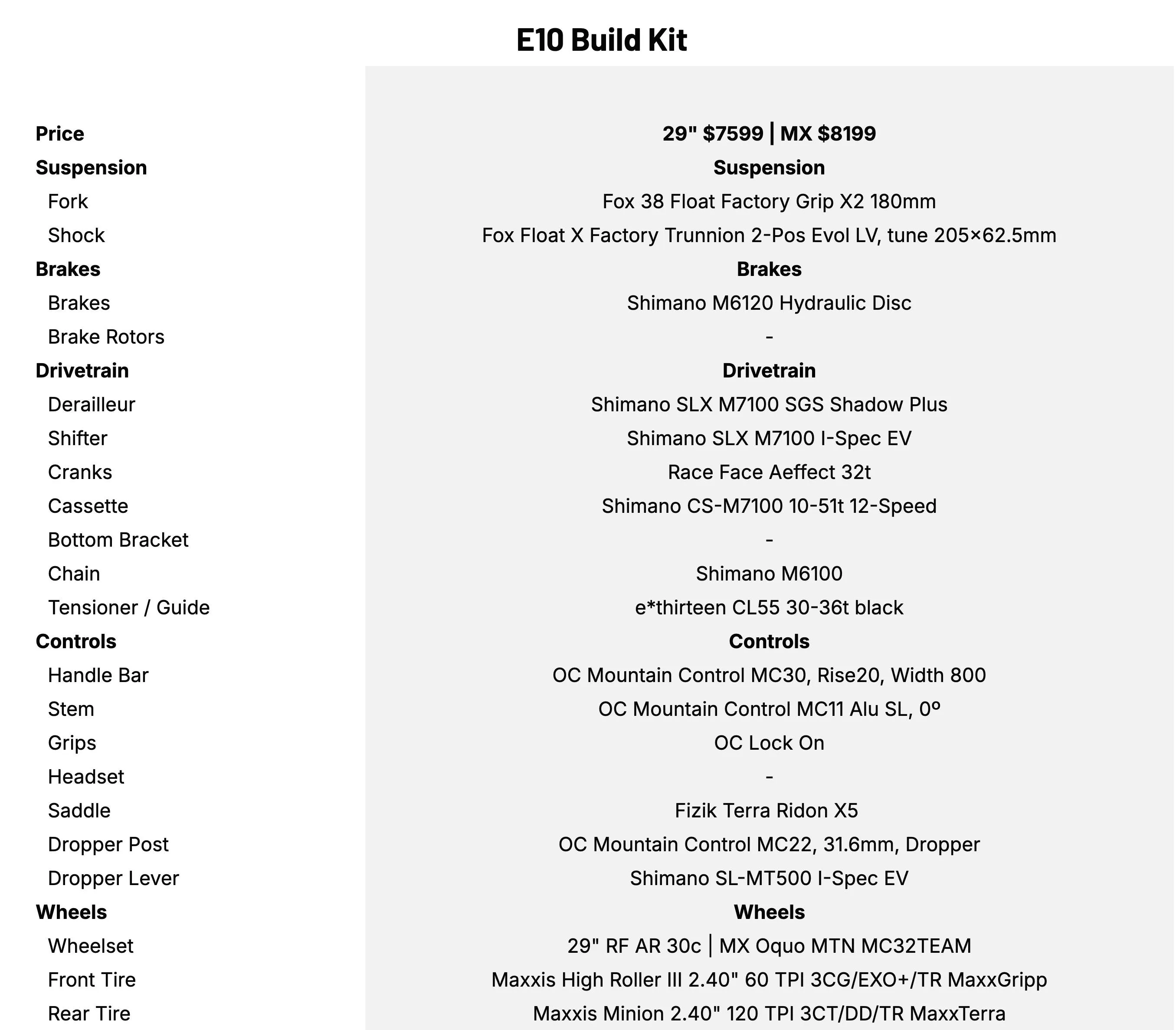 E-LTD Build Kit