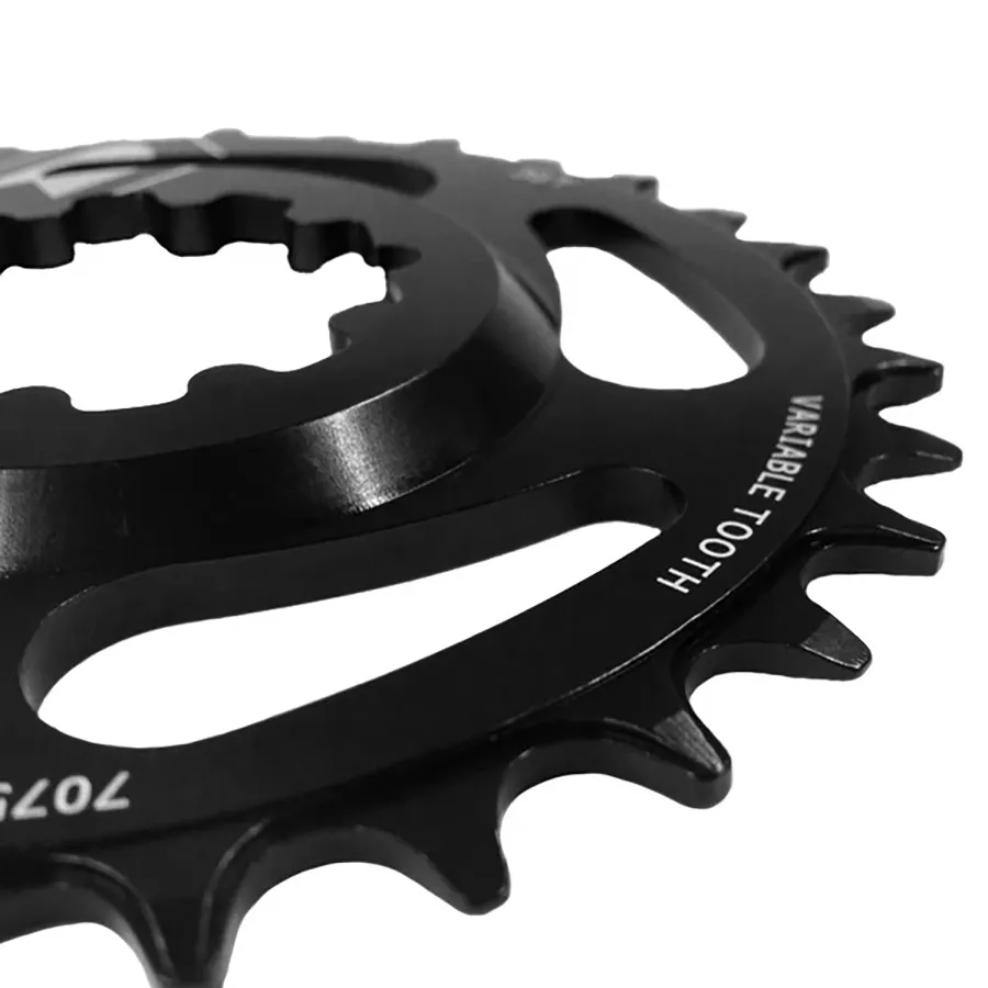 NSB Variable Tooth Chainring DM SRAM Boost 3mm for Shimano 12s Black 2