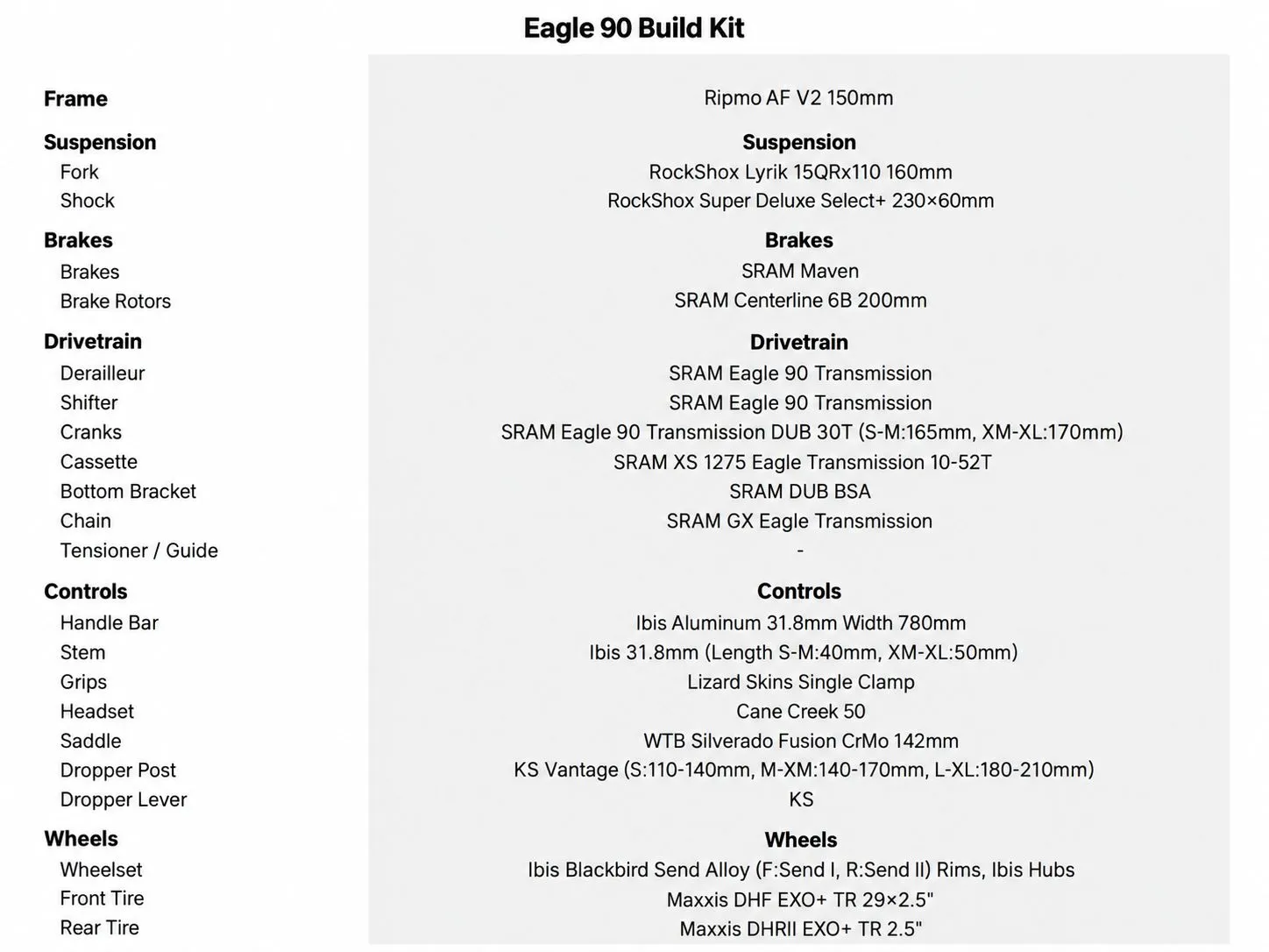 ibis-ripmo-af-v2-eagle-90-build-kit