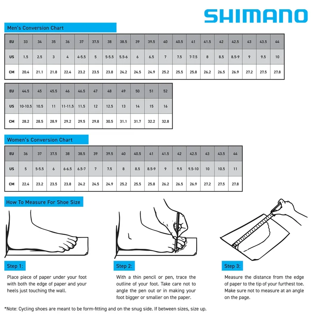 shimano-sh-ge900-womens-clipless-shoes-size-chart