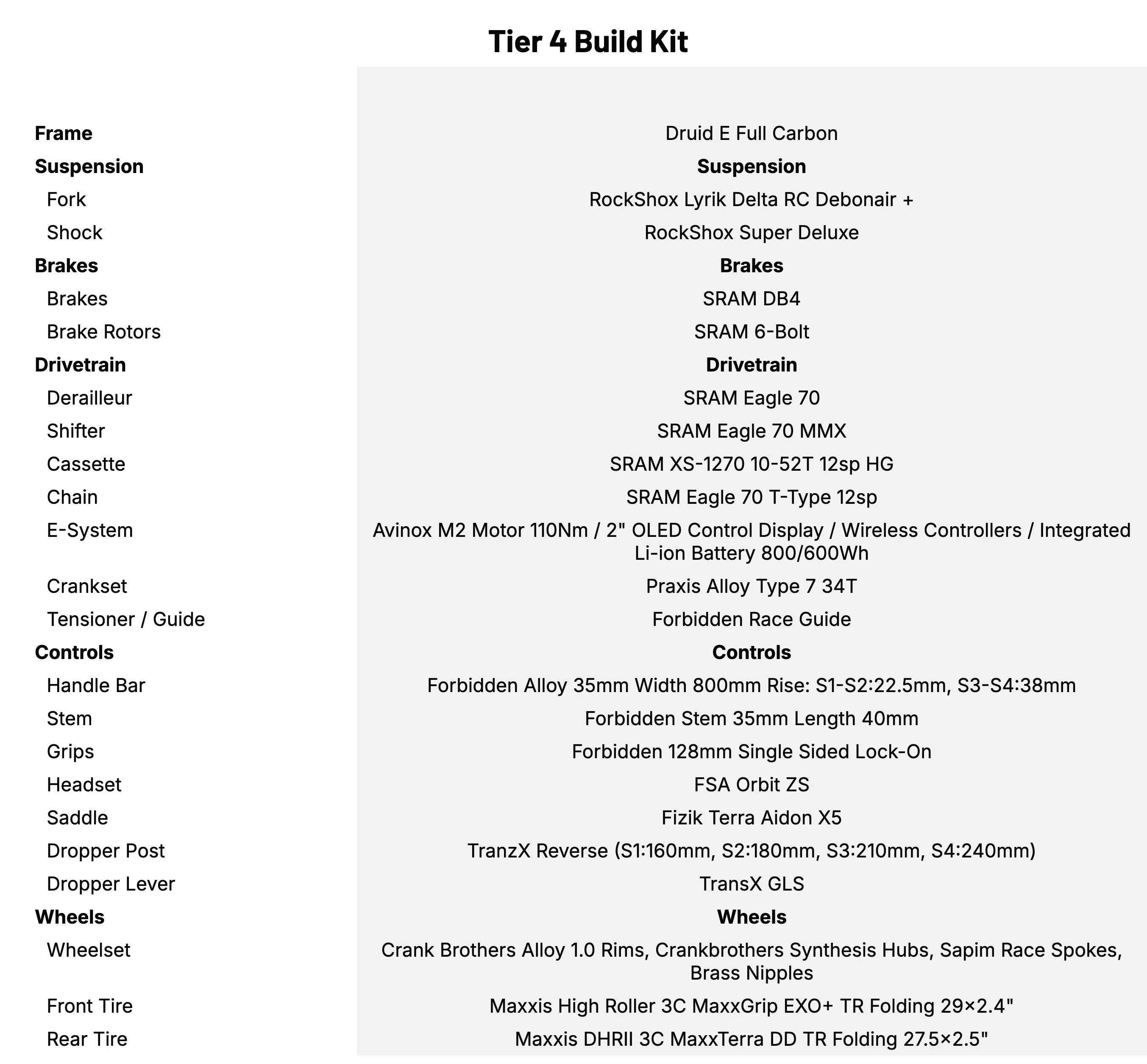 Forbidden Druid E 2026 Tier 1 Build Kit