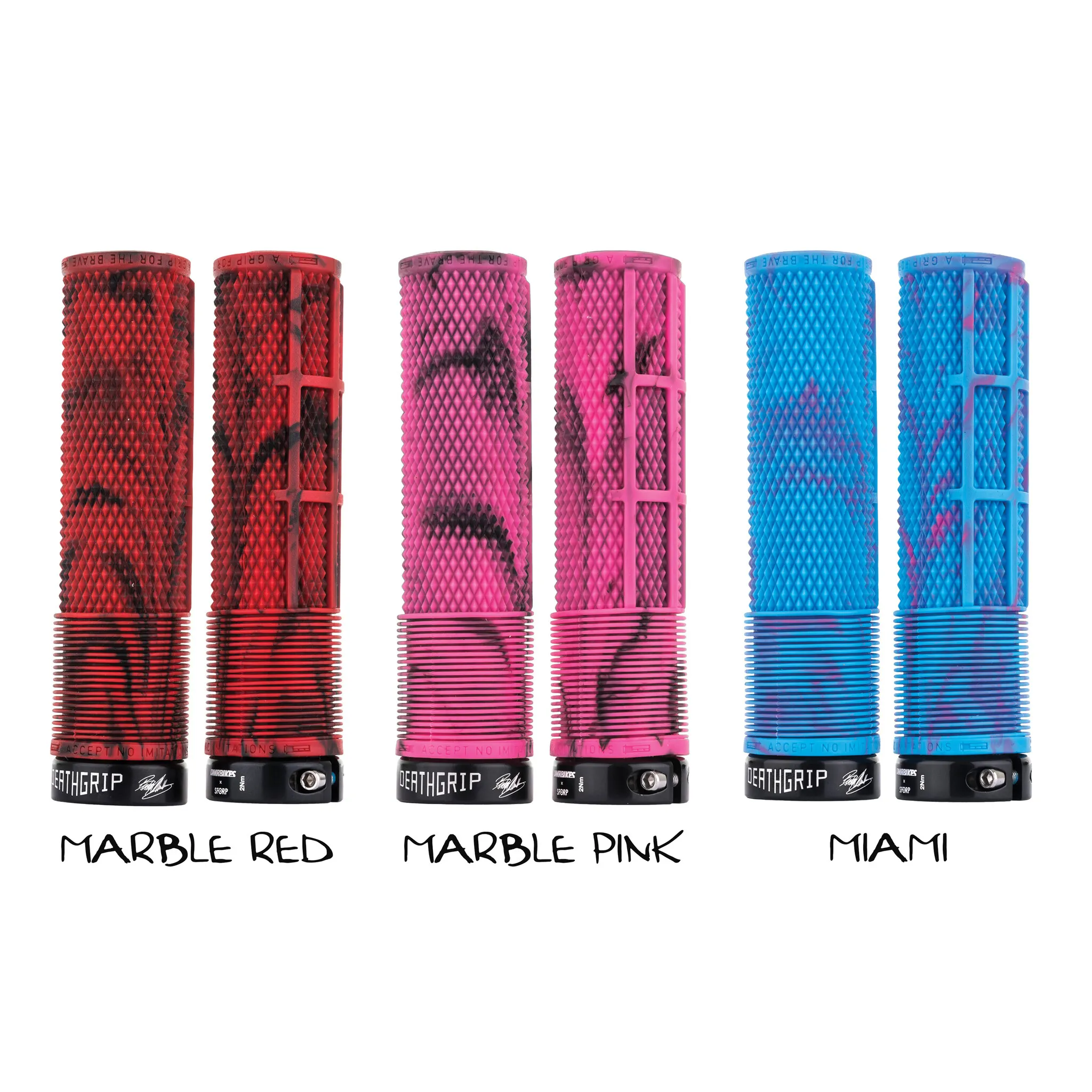 dmr-deathgrip-soft-flangeless-grips-red-pink-miami