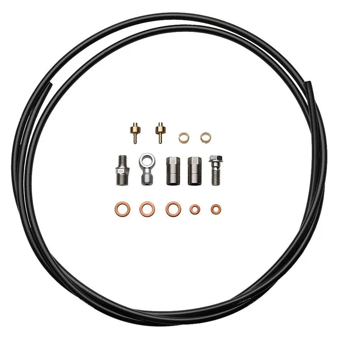 Hope Part Brake Hose Black 5mm INC. 90 & Straight Connector