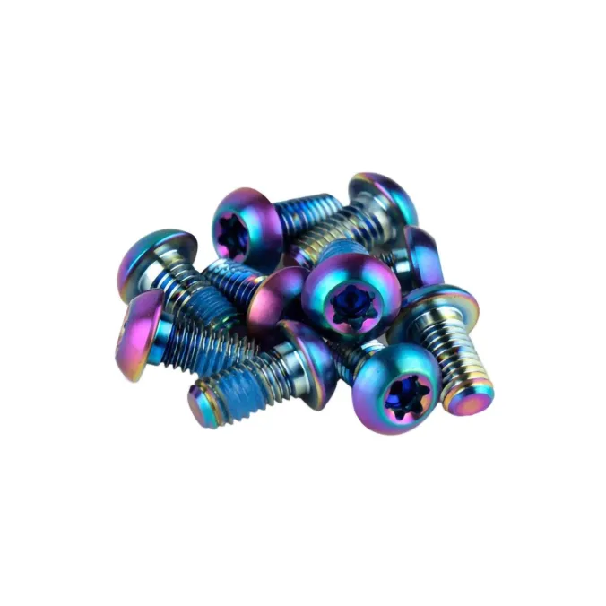 SRAM T25 Titanium Rainbow Rotor Bolts (x12) 1