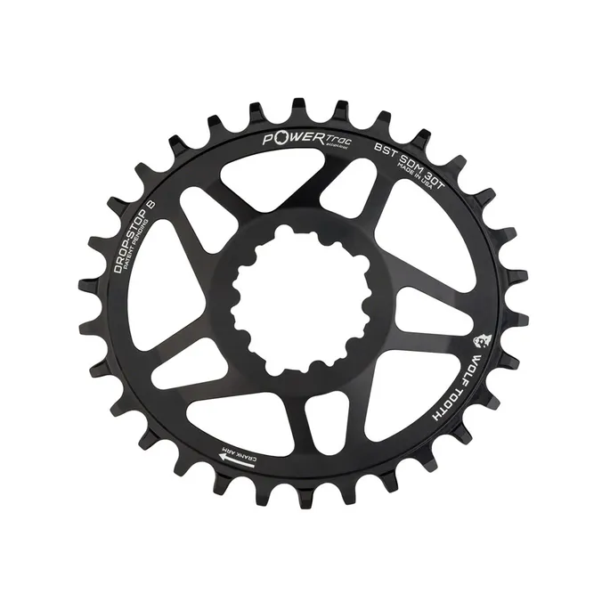 Wolf Tooth SRAM 3-Bolt Oval DM Chainring 30T Drop-Stop B 3mm Offset